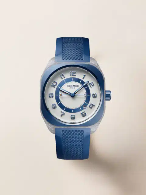 Hermès H08 with Bleu de Malte rubber strap